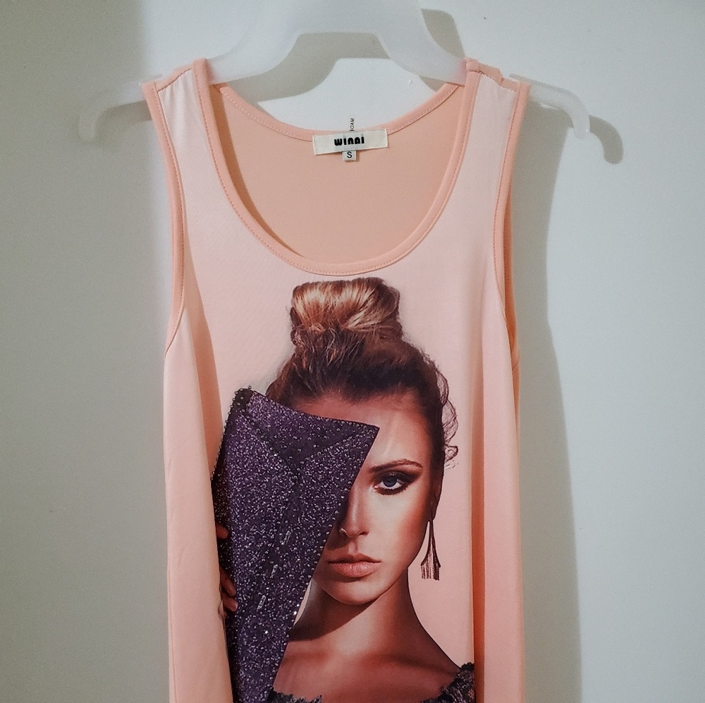 Long tank top shirt